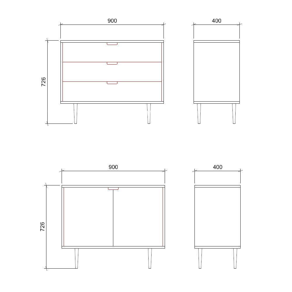 Errol Cupboard and Drawer Unit