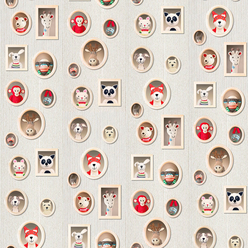 Crochet Animals Wallpaper by Anne-Clair Petit - NLXL | Do Shop