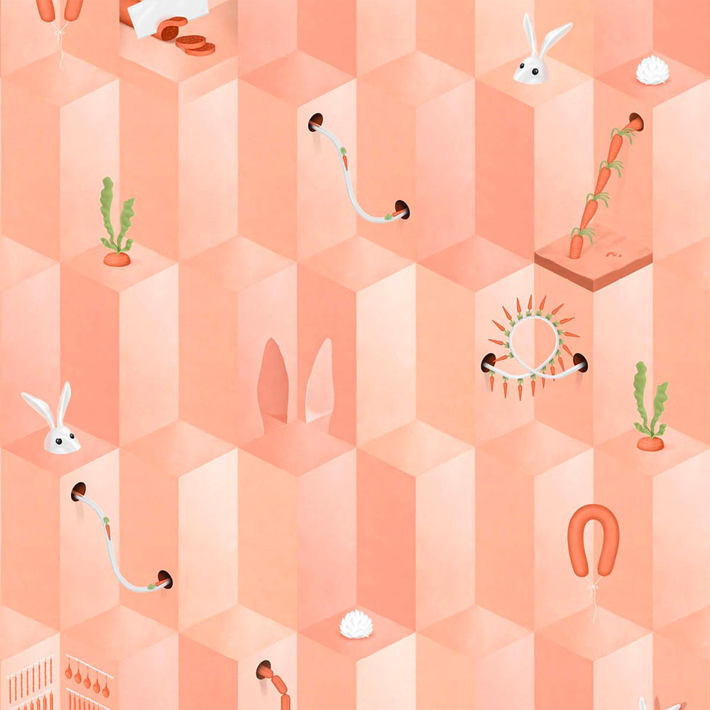 Pink Carrot Wallpaper by Suzan Hijink - NLXL | Do Shop