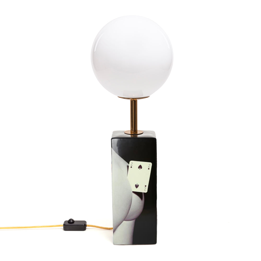 Two of Spades Table Lamp by Seletti Wears Toiletpaper | Do Shop