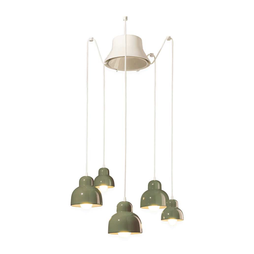 Berimbau Suspension 5 Lights - C2605 - Ferroluce - Do Shop