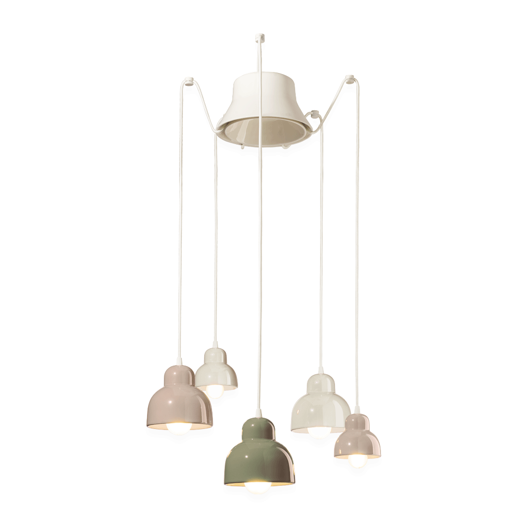 Berimbau Suspension 5 Lights - C2606 - Ferroluce - Do Shop