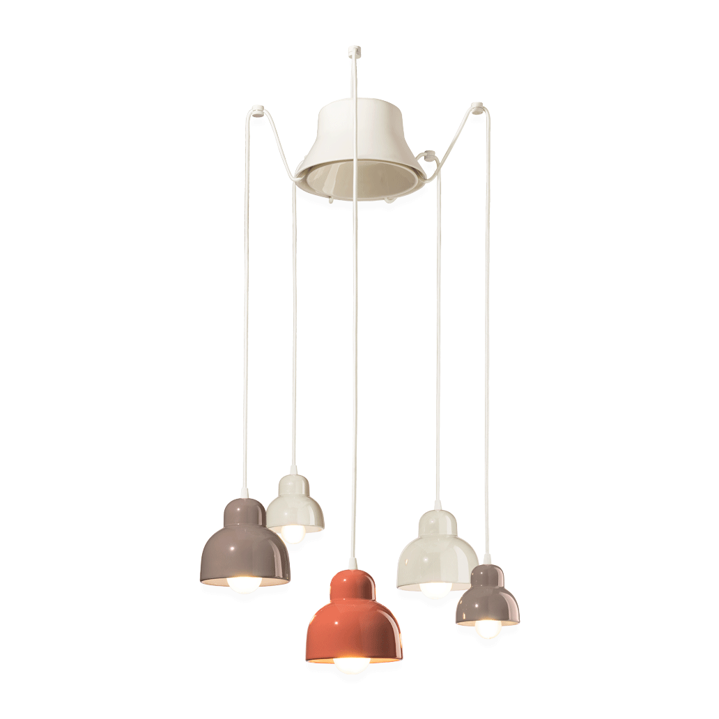 Berimbau Suspension 5 Lights - C2607 - Ferroluce - Do Shop