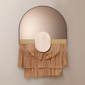 Souk Ecru Linen Mirror by Dooq | Do Shop