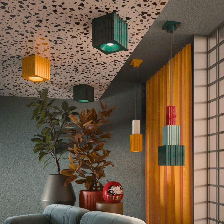 Metra Ceiling Light - C2836 - Ferroluce - Do Shop