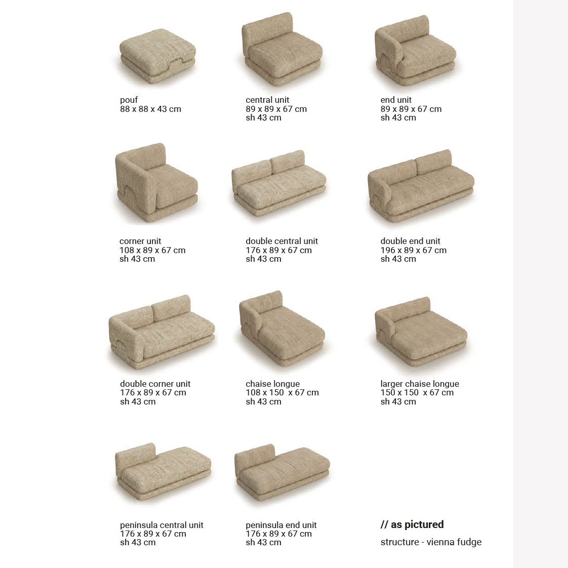 Mosaico Couch and Modular Sofa - Dooq - Do Shop