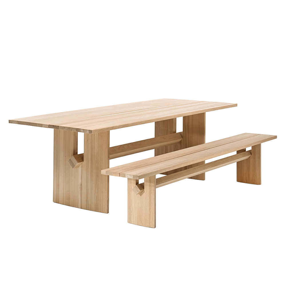 Snoop Bench - Ash Bench and Walnut Beam - Oak - Do Shop