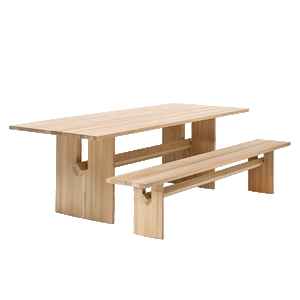 Snoop Bench - Ash Bench and Walnut Beam - Oak - Do Shop
