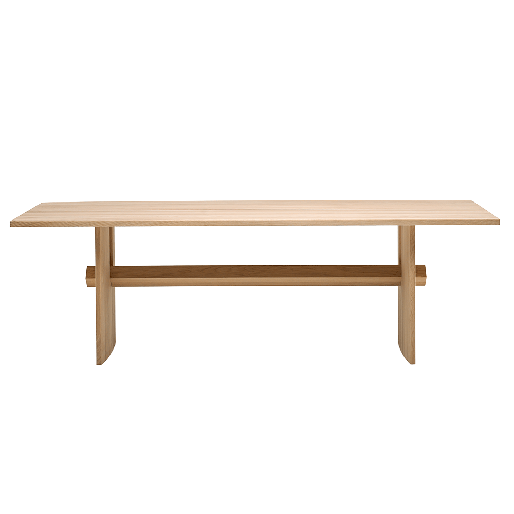 Snoop Dining Table - Ash Table and Walnut Beam