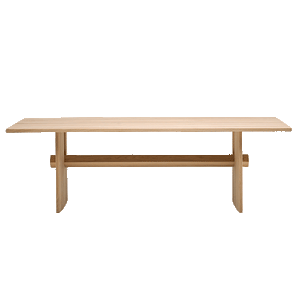 Snoop Dining Table - Ash Table and Walnut Beam