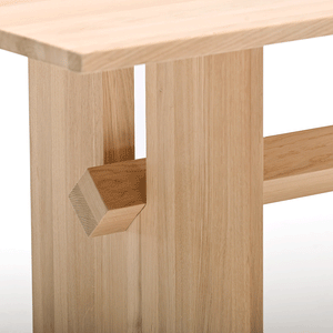 Snoop Dining Table - Ash Table and Walnut Beam