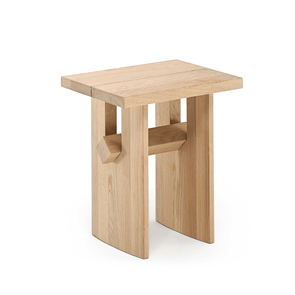 Snoop Stool - Ash Stool and Walnut Beam - Woak - Do Shop