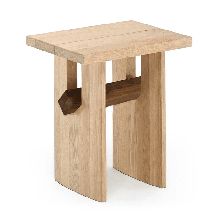 Snoop Stool - Ash Stool and Walnut Beam - Woak - Do Shop