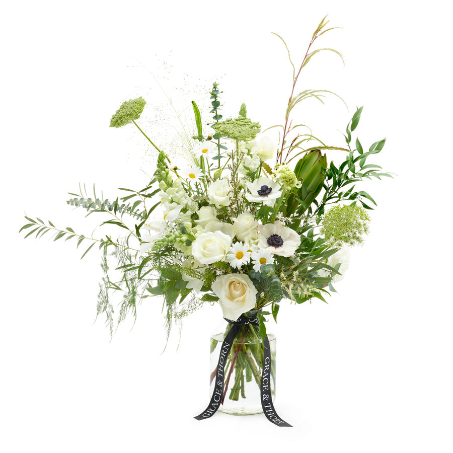 White Noise Fresh Flowers by Grace & Thorn | Do Shop