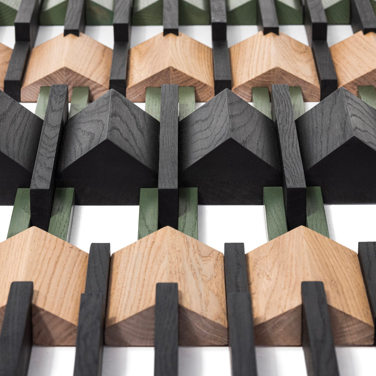 Wood Textile Rug Wedged Wall Wood Rug by Woak | Do Shop