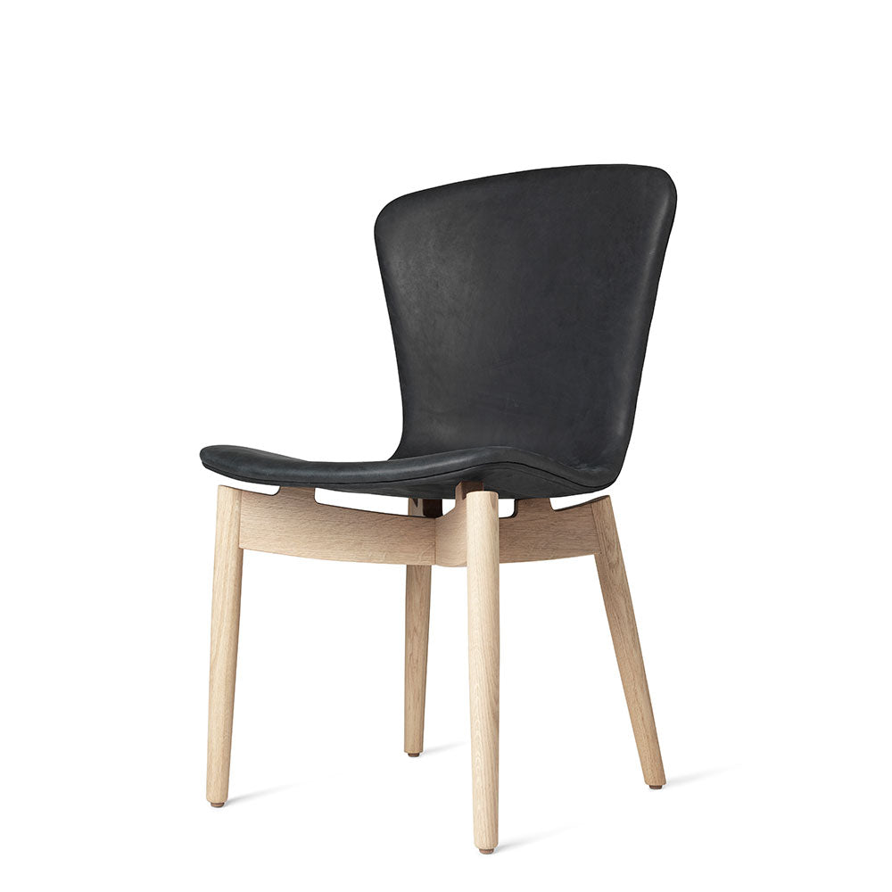 Shell Dining Chair - Dunes Anthrazit Black Leather - Mater - Do