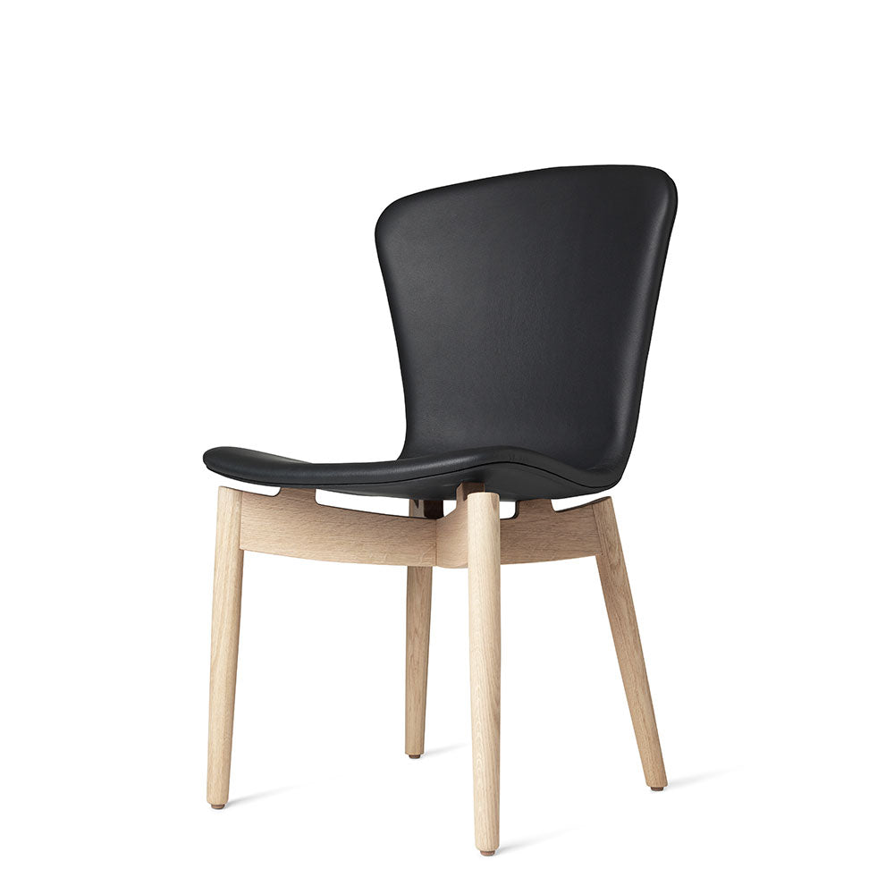 Shell Dining Chair - Ultra Black Leather - Mater - Do