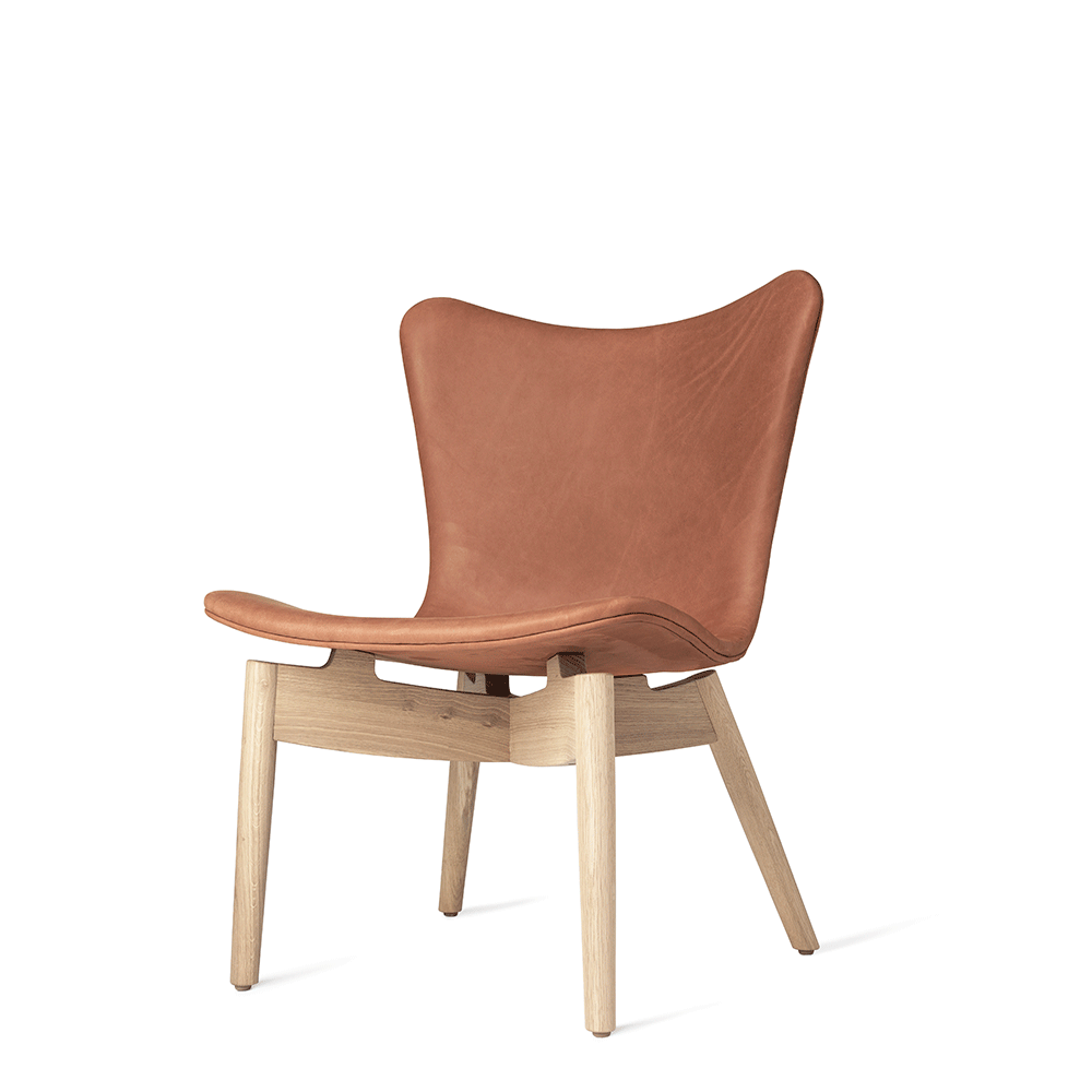 Shell Lounge Chair - Dunes Rust Leather - Mater - Do