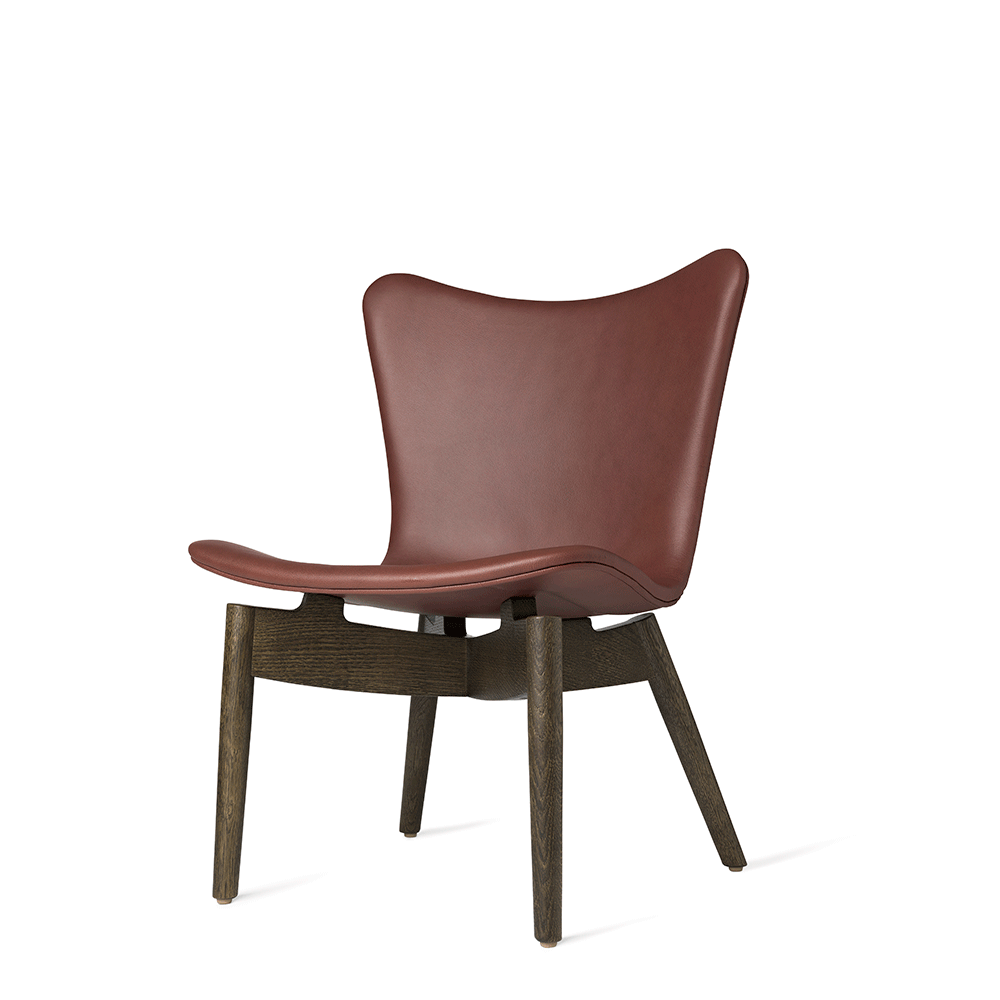 Shell Lounge Chair - Ultra Cognac Leather - Mater - Do