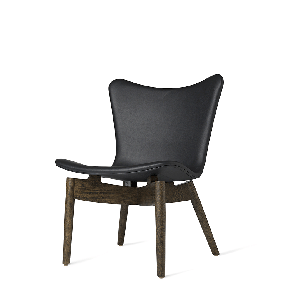 Shell Lounge Chair - Ultra Black Leather - Mater - Do