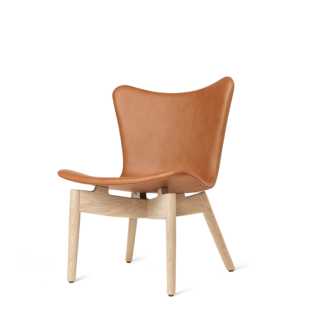 Shell Lounge Chair - Ultra Brandy Leather - Mater - Do