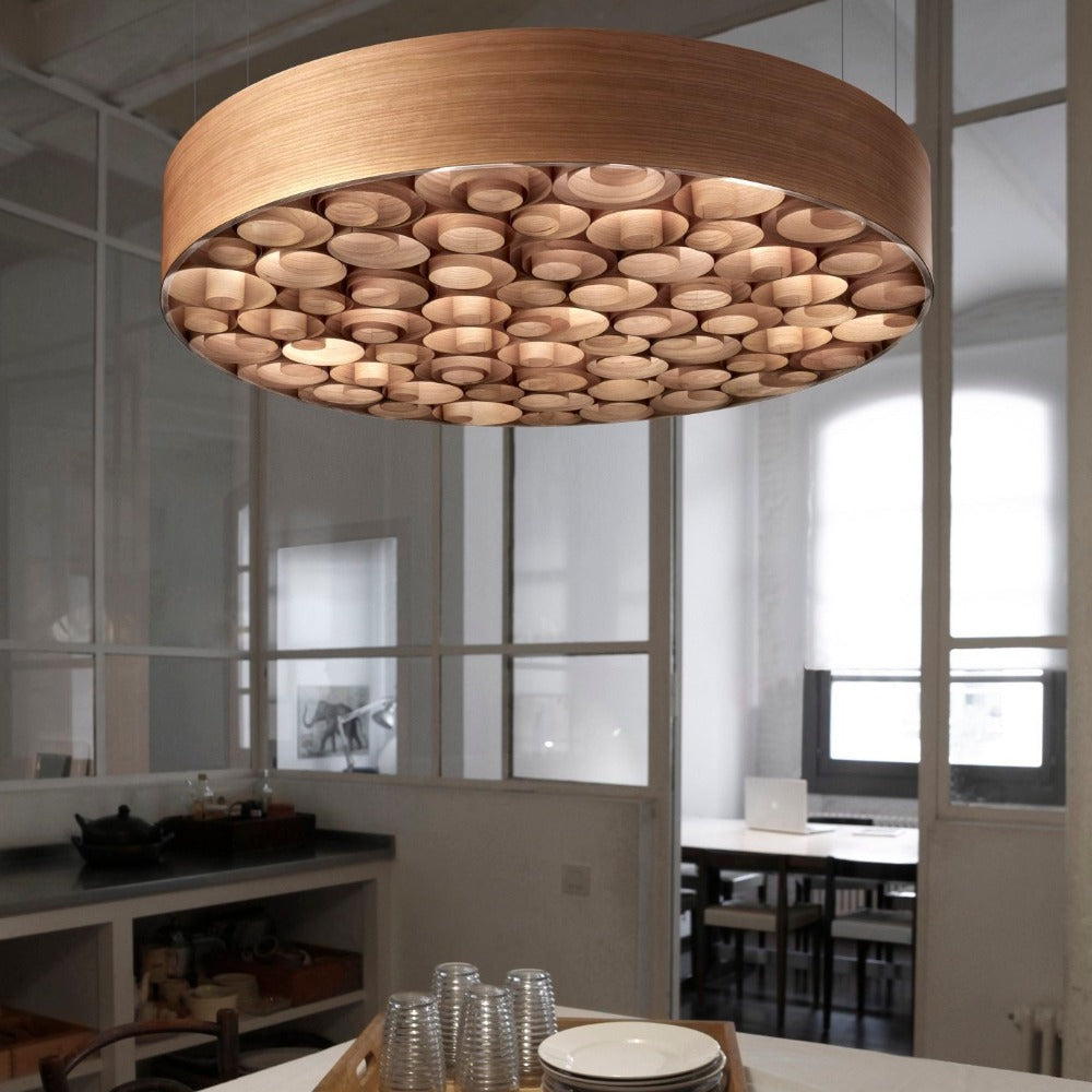 Spiro Large Suspension - Wood Outer Shell - LZF - Do Shop