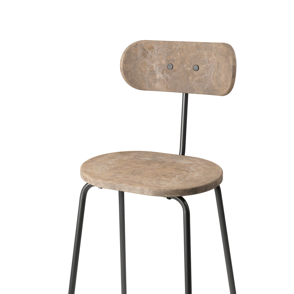 Earth Stool with Backrest by Mater Do Shop