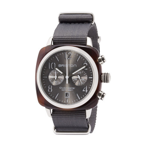Clubmaster Chrono tortoise shell – Grey sunray dial - Briston - Do Shop