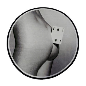 Two Of Spades - Round Rug - Seletti Wears Toiletpaper