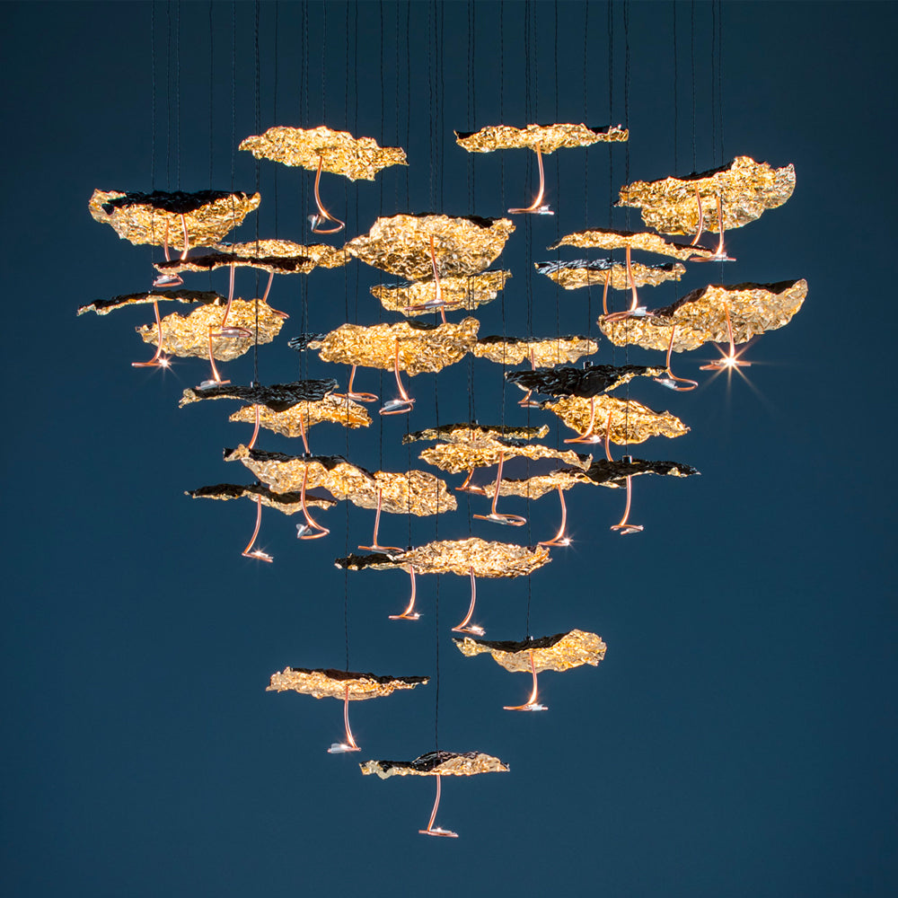 Luci d’Oro Gold Moon Chandelier by Catellani & Smith | Do Shop