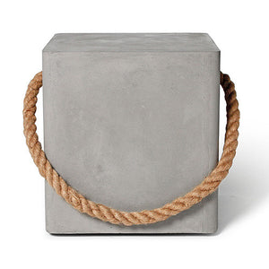 Concrete Soft Edge Stool with Wheels and Rope - Lyon Beton - Do Shop