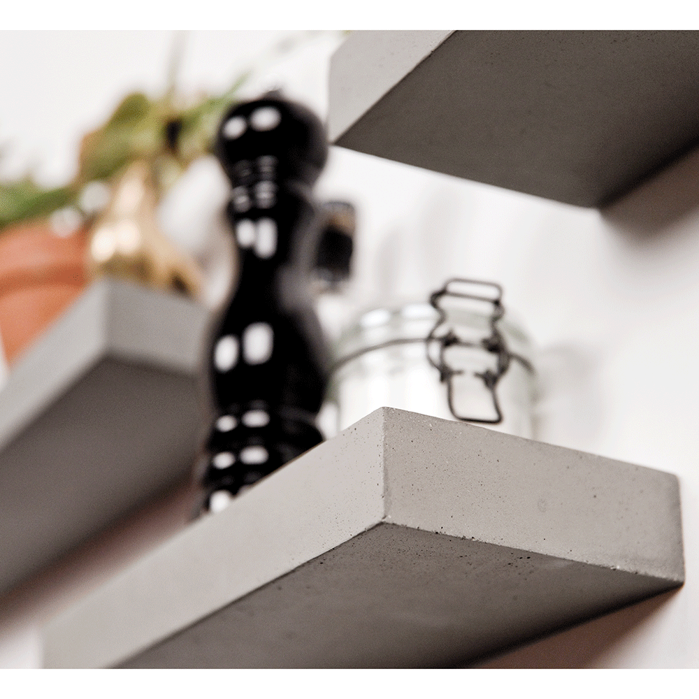 Sliced Concrete Shelf - Set of 2 - Small (60 cm) - Lyon Beton - Do Shop
