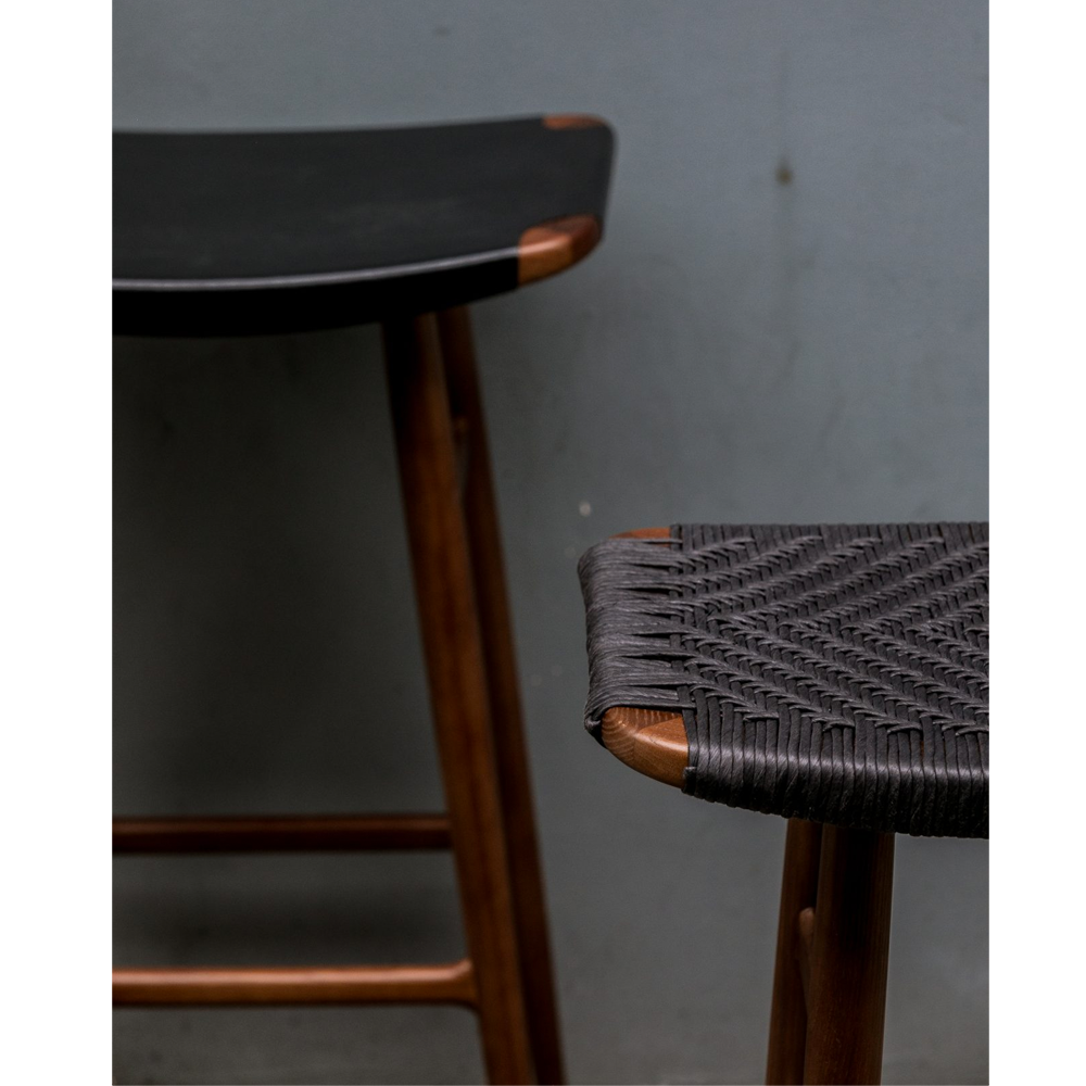 Freja Bar Stool SH750 Leather Stripe Seat - Stellar Works - Do Shop
