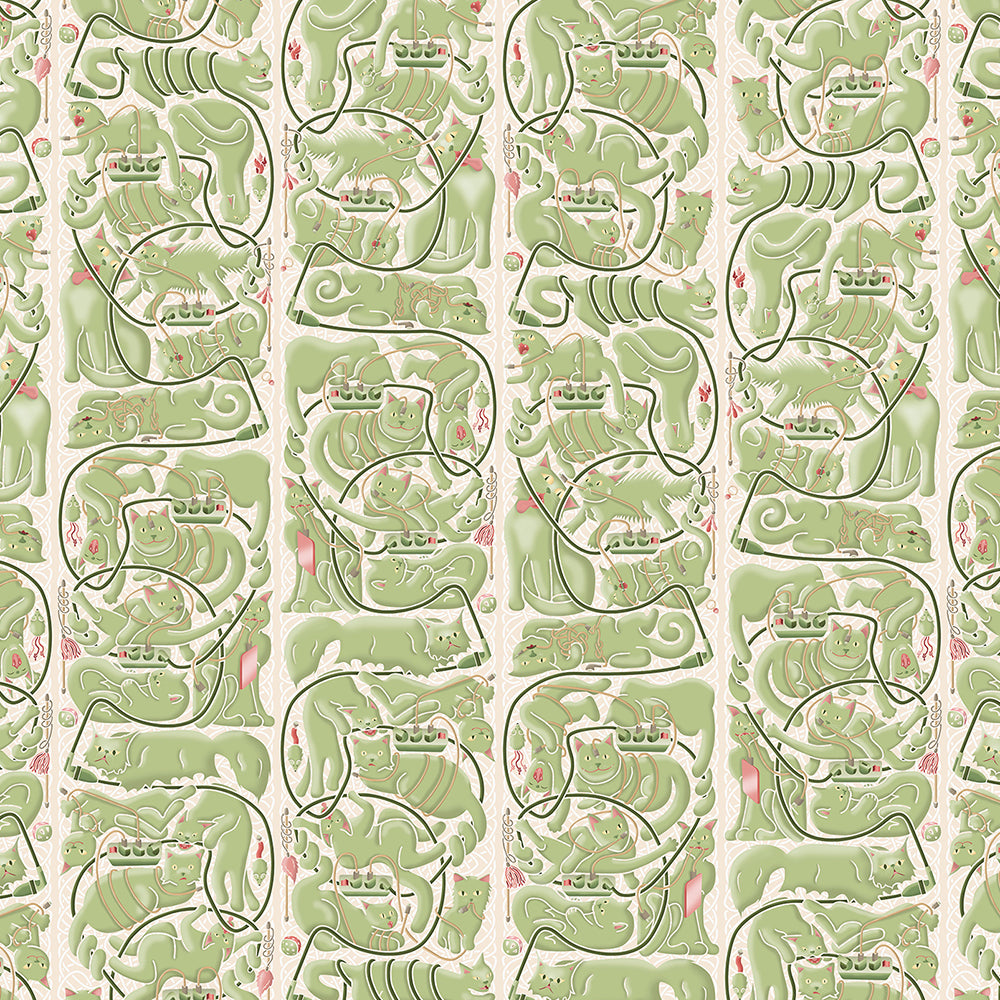 Cats & Cords Wallpaper by Erik Van Der Veen - Geometrics - NLXL - Do Shop