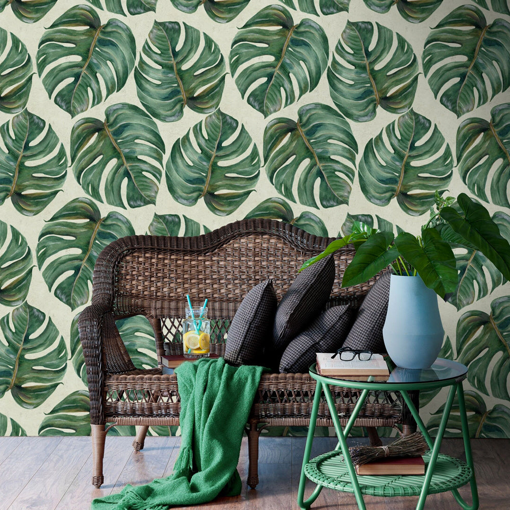 Tropical Leaf Wallpaper by MINDTHEGAP | Do Shop
