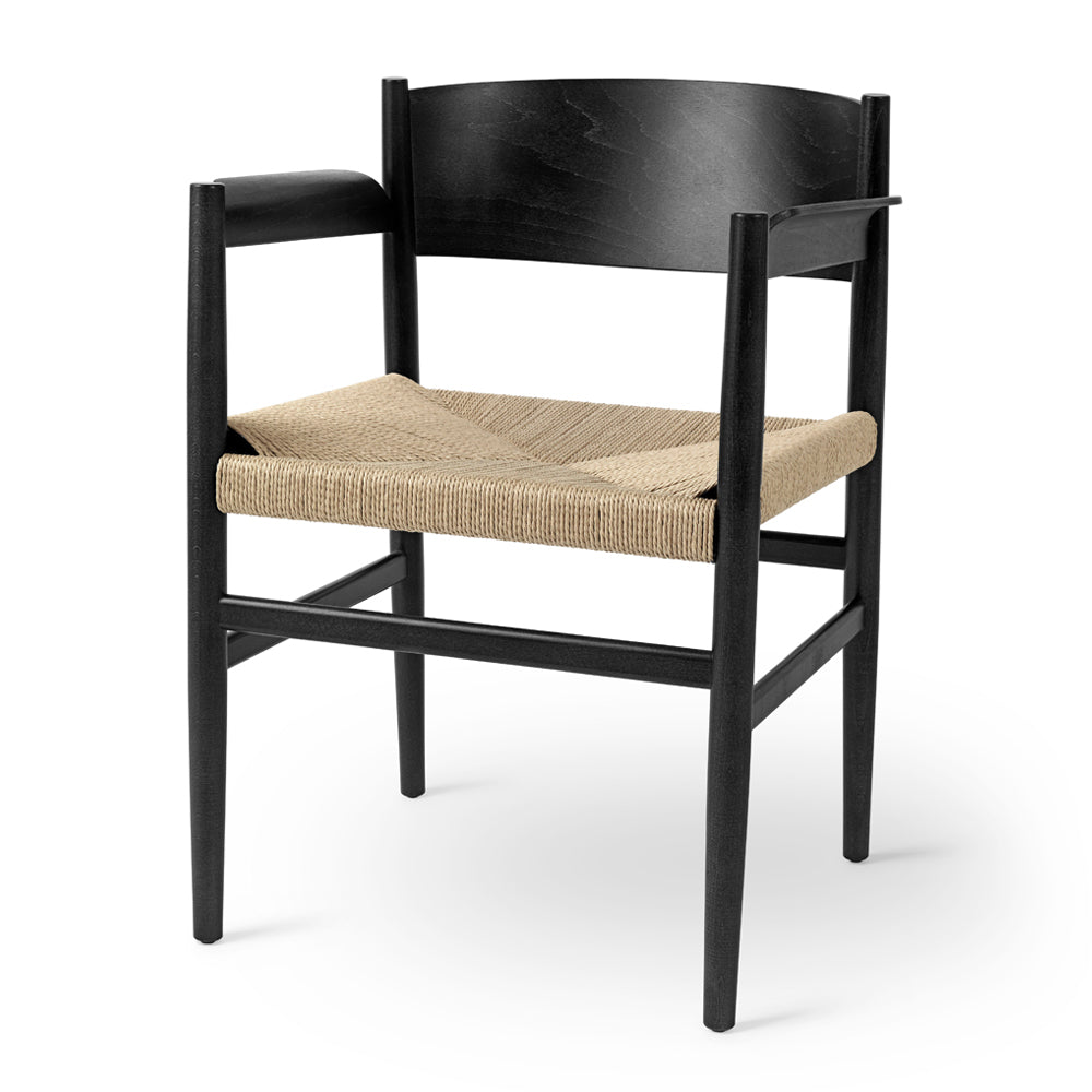 Nestor Armchair - Black/Natural by Mater | Do Shop