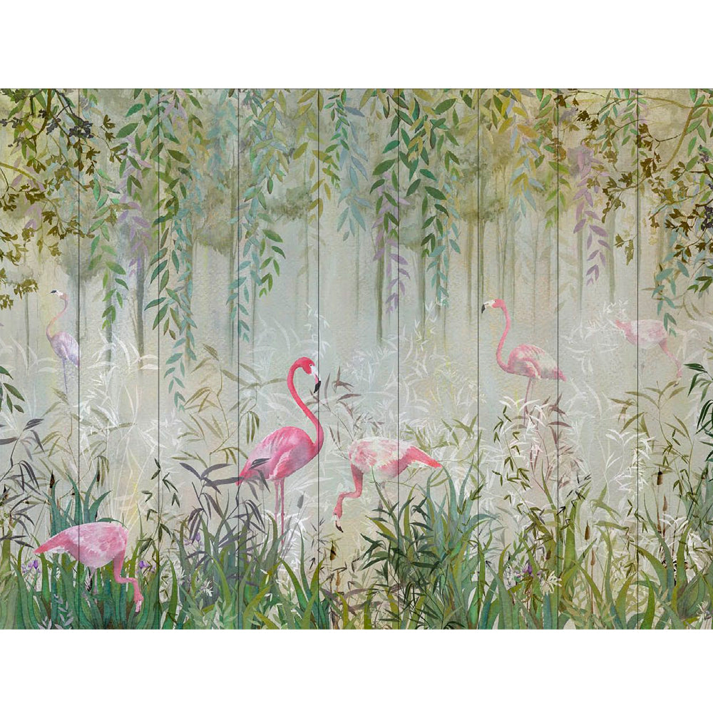 Flamingo's Garden Wallpaper by UON - NLXL | Do Shop