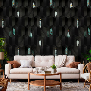 Midnight Black Wallpaper by Suzan Hijink - NLXL | Do Shop