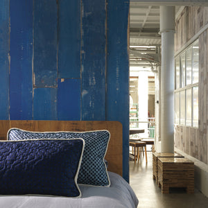 Blue Scrapwood Materials Wallpaper by Piet Hein Eek - NLXL - Do Shop