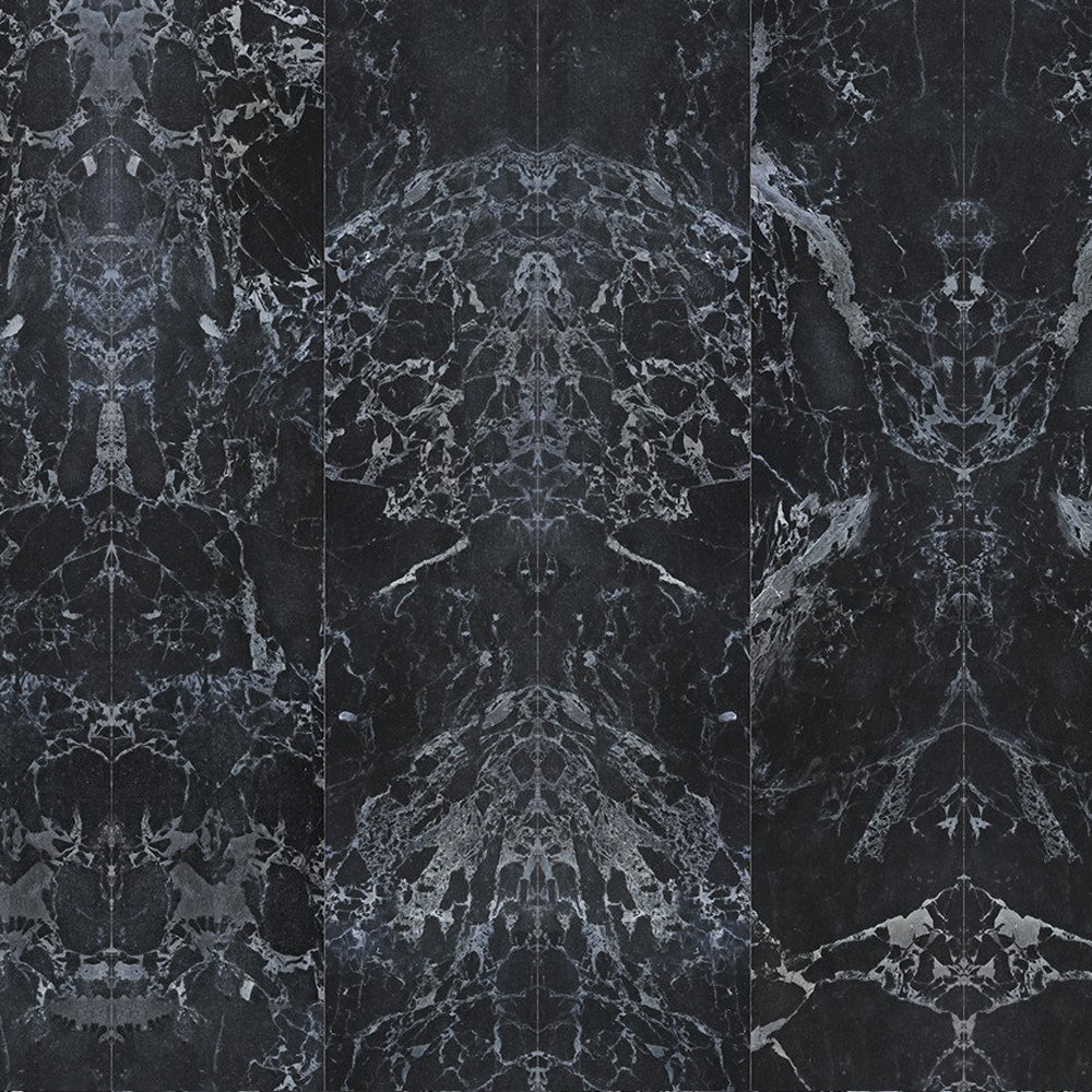 Black Marble Tiles 48.7 x 76.9 cm Mirrored Materials Wallpaper by Piet Hein Eek