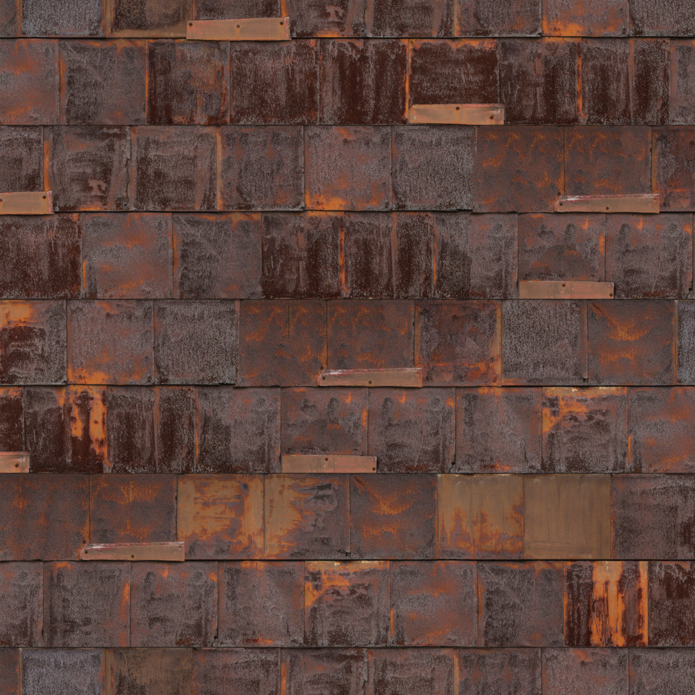 Rusted Metal Brown Wallpaper by Piet Hein Eek - NLXL - Do Shop