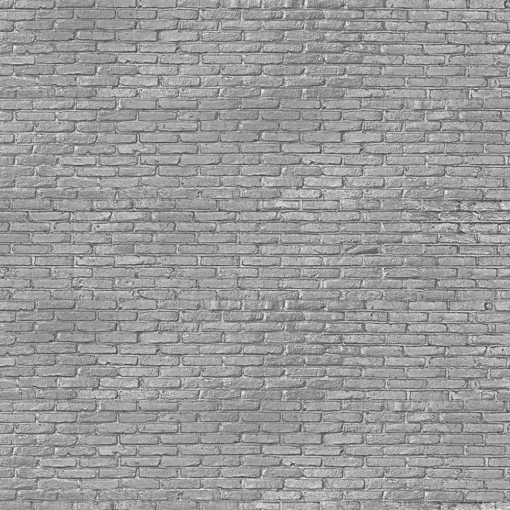 Silver Grey Brick Materials Wallpaper by Piet Hein Eek - NLXL - Do Shop