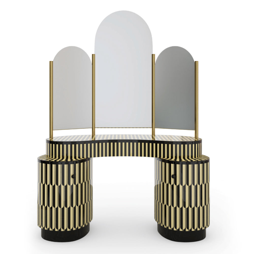 Casablanca Vanity Table - Vanilla Noir and Gold Reserve Collections by Scarlet Splendour | Do Shop