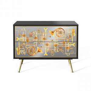 Two Drawers Dresser - Trumpets - Seletti Wears Toiletpaper | Do Shop