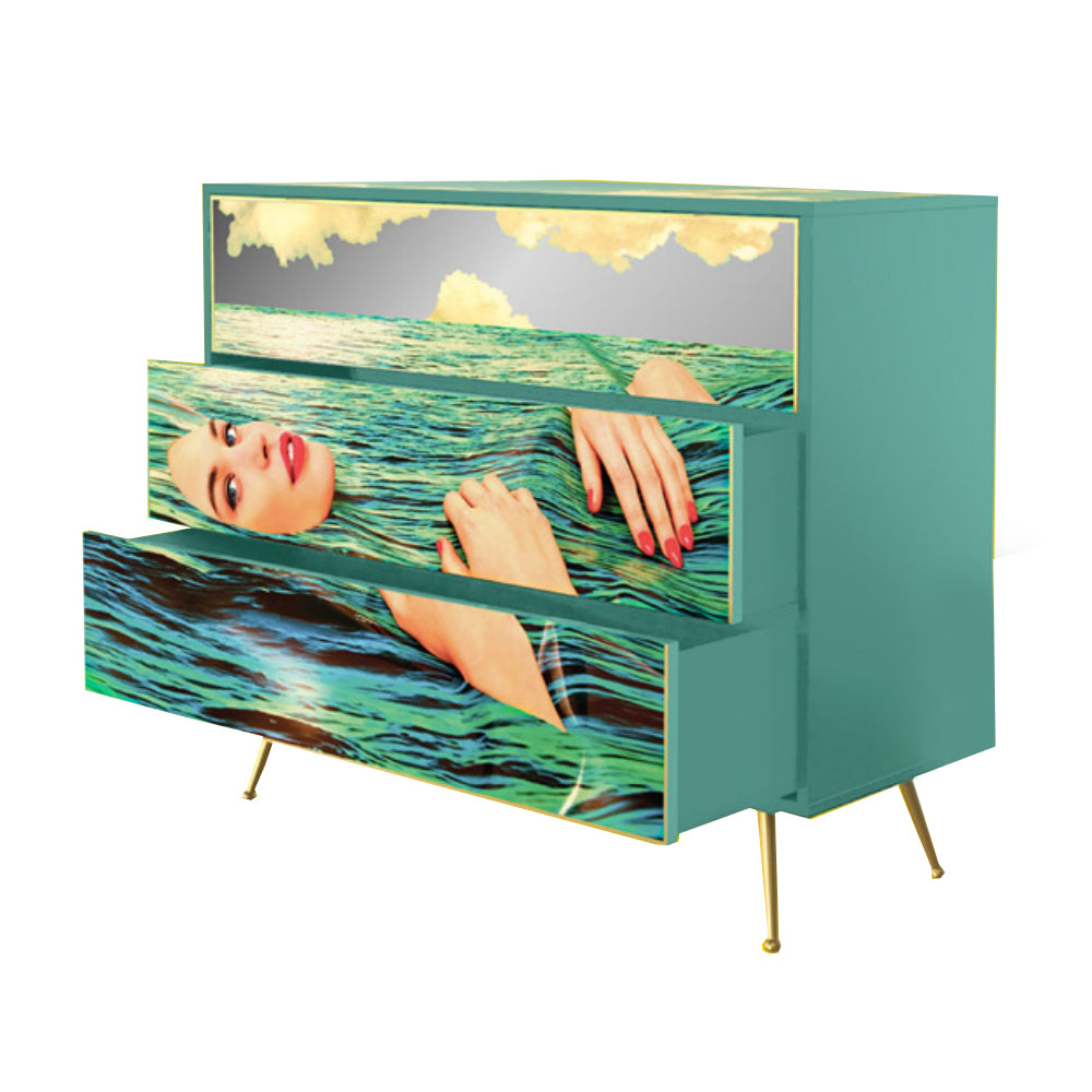 Three Drawers Dresser - Seagirl - Seletti Wears Toiletpaper | Do Shop