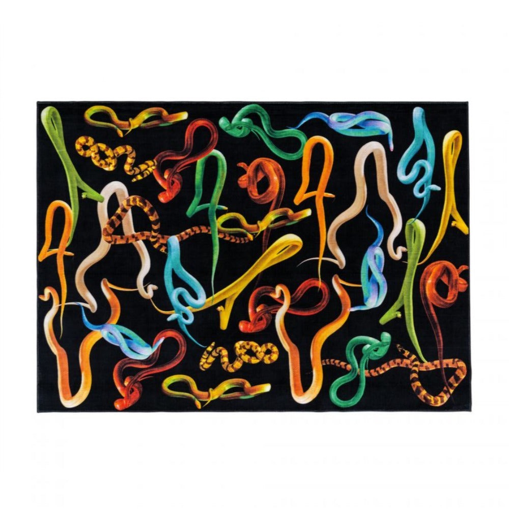 Snakes - Rectangular Rug - Seletti Wears Toiletpaper