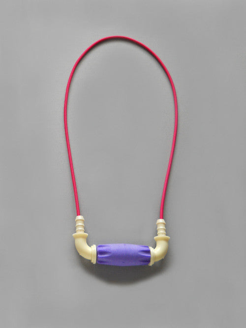 Small Single Wheel Foam Necklace – Purple