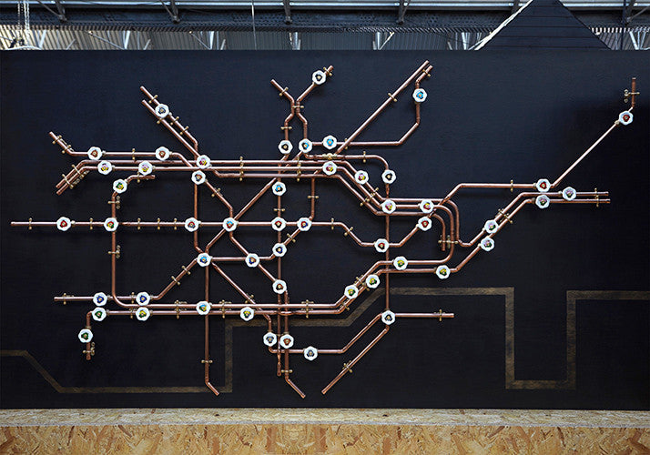 Pipework London Tube Map - Coat Rack - Nick Fraser - Do Shop