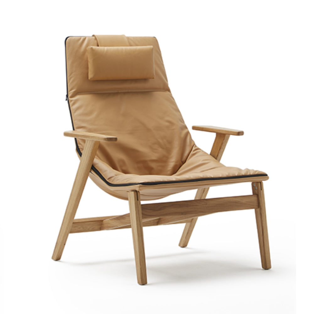 Ace Armchair - Wooden Base with Armrest by Viccarbe | Do Shop