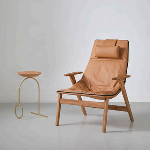 Ace Armchair - Wooden Base with Armrest by Viccarbe | Do Shop